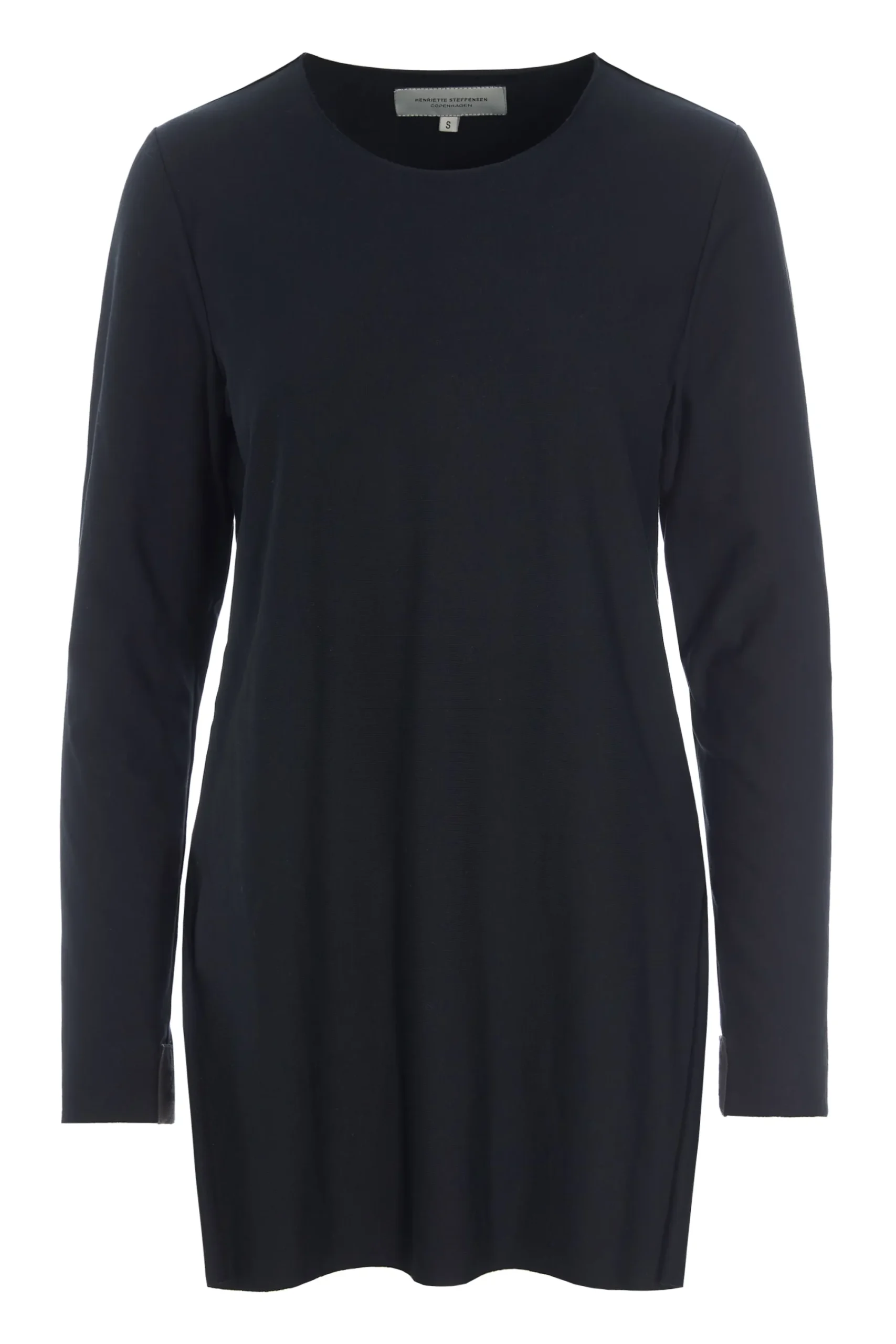 Henriette Steffensen Copenhagen BLUSE LANGER SCHLITZ | 71010 BLACK Best Sale