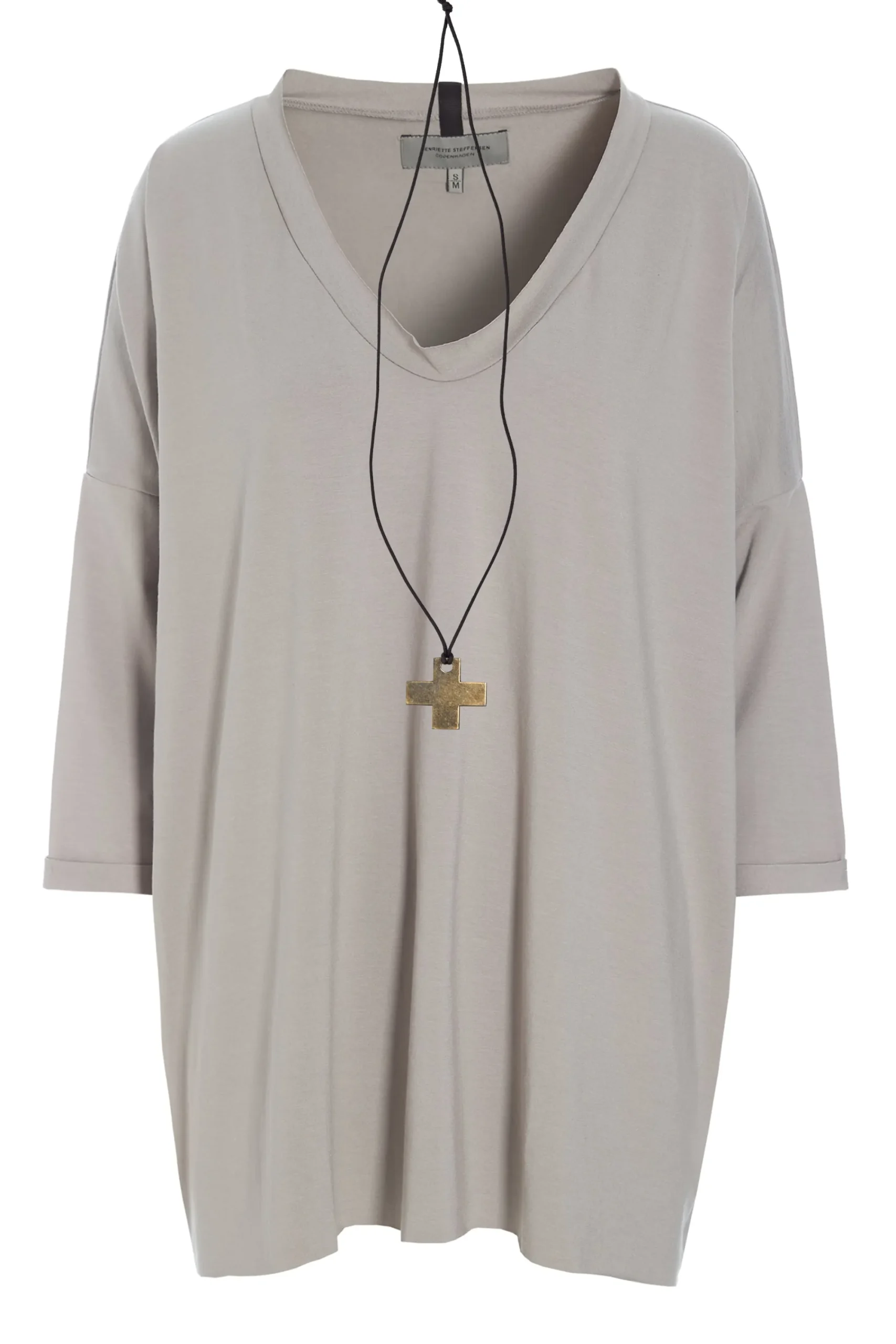 Henriette Steffensen Copenhagen BLUSE M/HALSKETTE | 96083 SAND Cheap