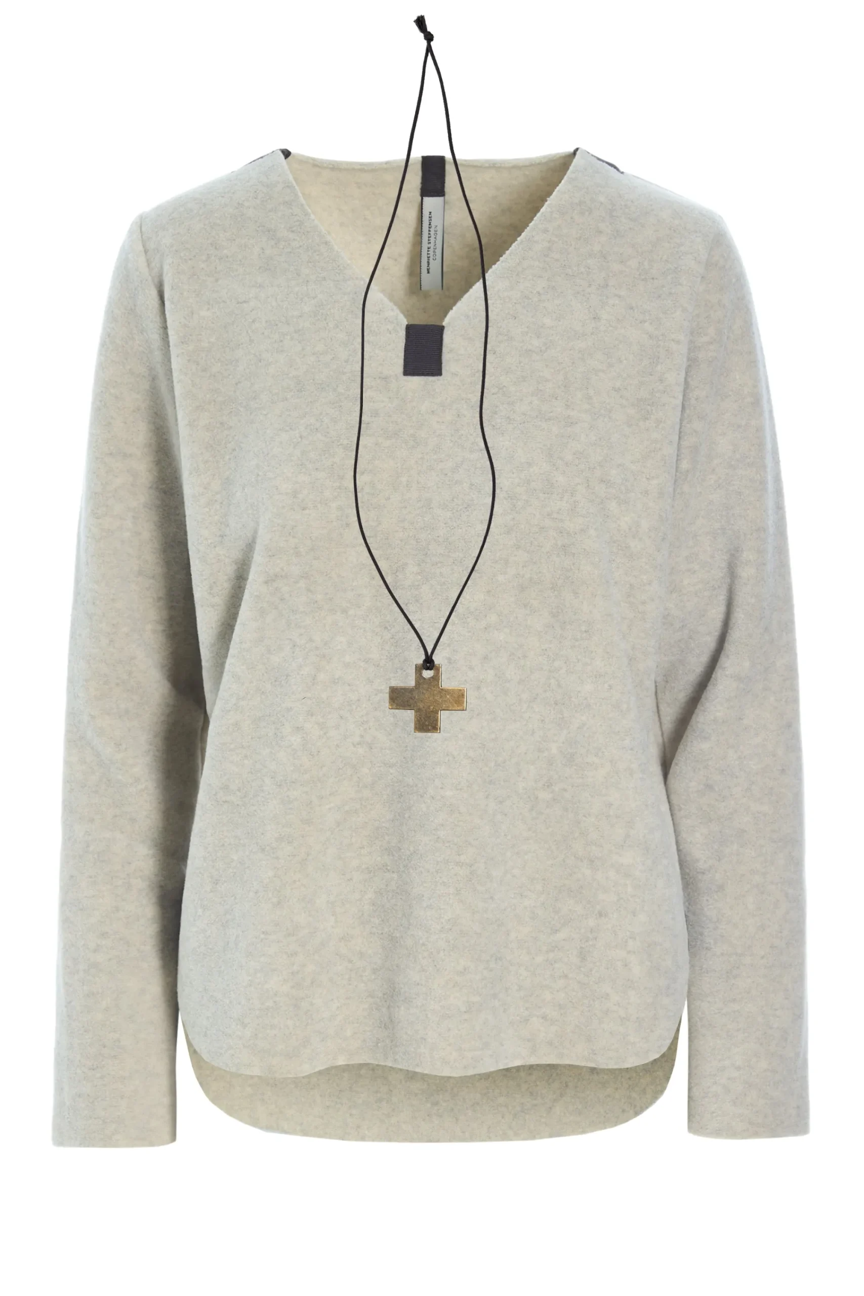 Henriette Steffensen Copenhagen BLUSE M/ HALSKETTE | 1362 SAND Store