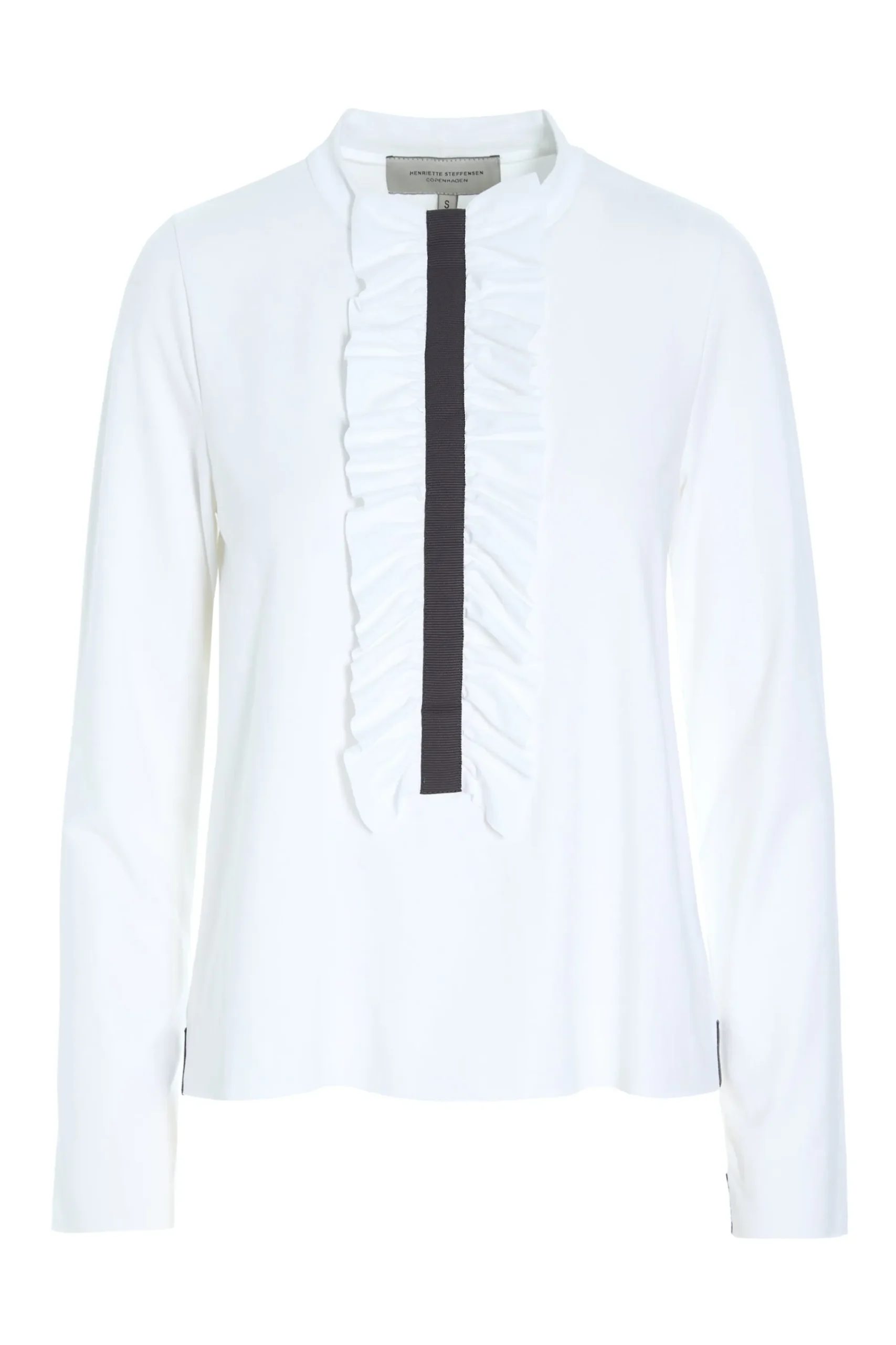 Henriette Steffensen Copenhagen BLUSE M/ RÜSCHEN | 96090 WHITE Clearance