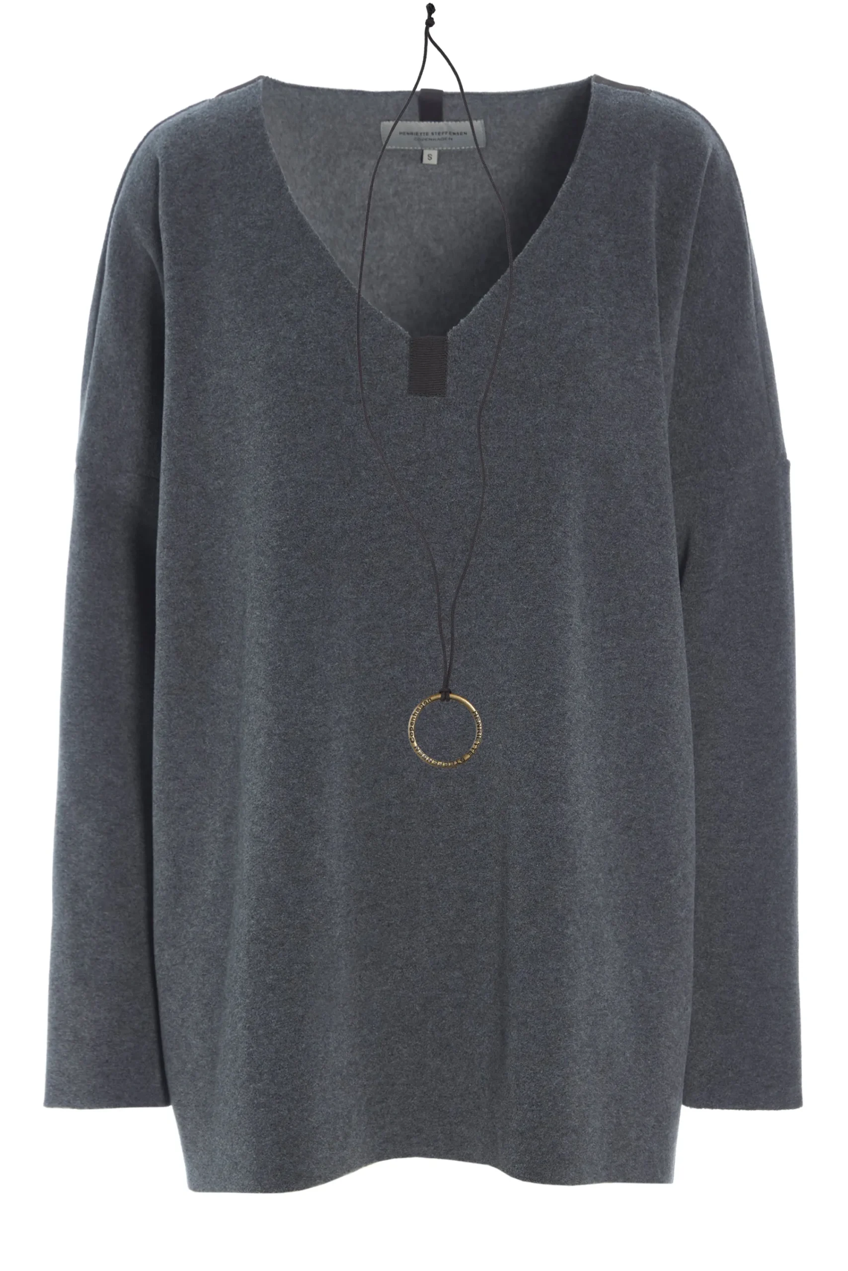 Henriette Steffensen Copenhagen BLUSE V-AUSSCHNITT | 1336 GREY Outlet