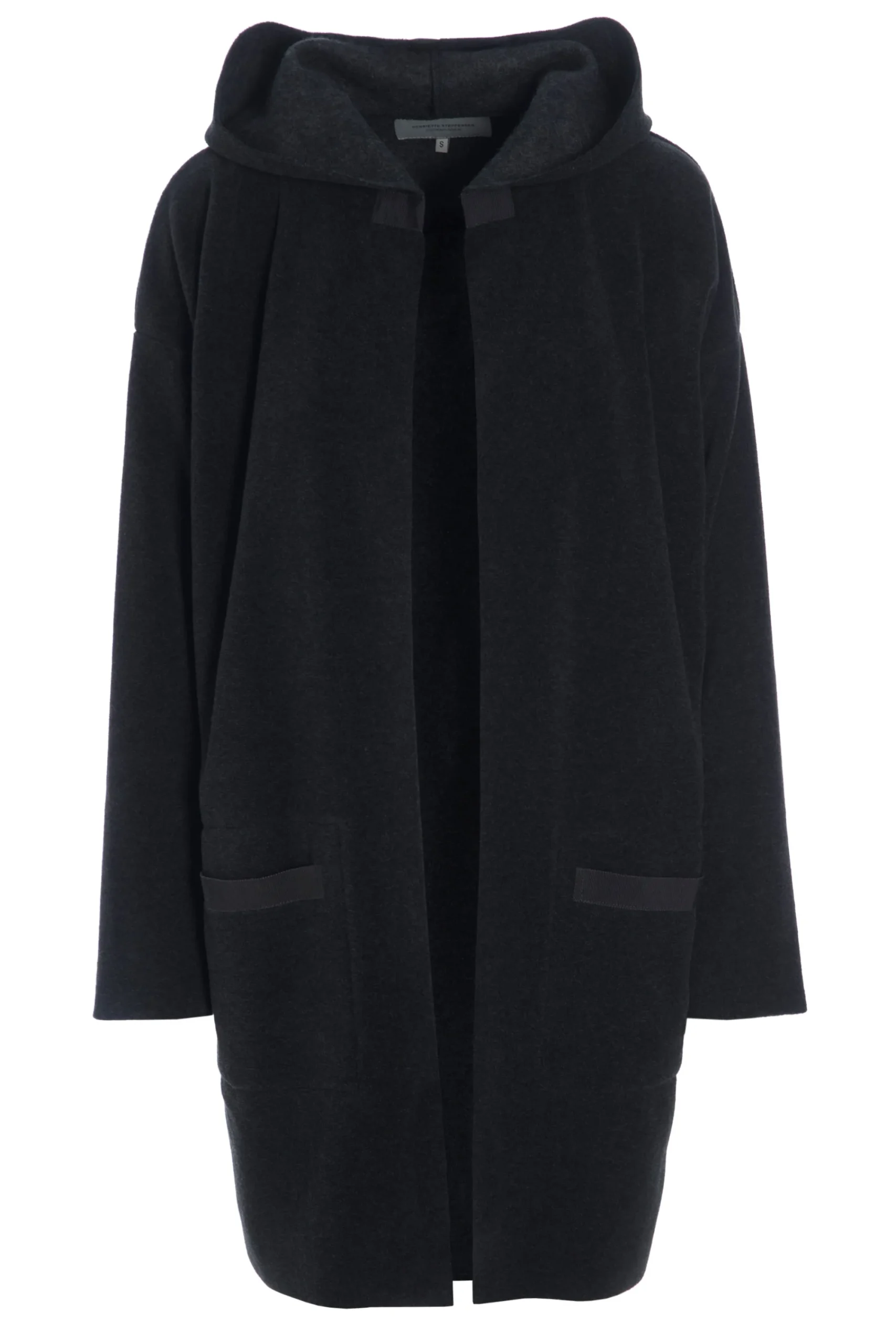 Henriette Steffensen Copenhagen CARDIGAN MIT KAPUZE | 7118 SOFT BLACK Shop