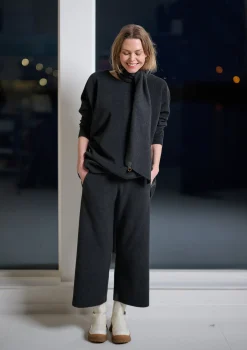 Henriette Steffensen Copenhagen FLARE HOSEN 3/4 LÄNGE | 2115 SOFT BLACK Cheap