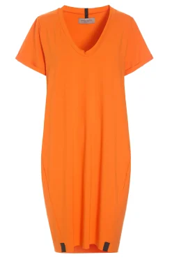 Henriette Steffensen Copenhagen KLEID V-NECK | 98049 ORANGE Online