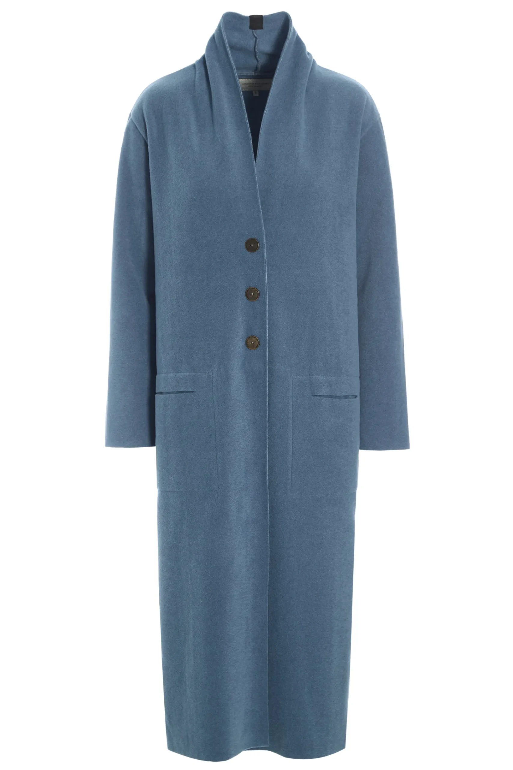 Henriette Steffensen Copenhagen LANGER CARDIGAN | 7162 DUSTY BLUE New
