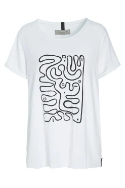 Henriette Steffensen Copenhagen T-SHIRT MIT GRAFIKDRUCK | 96063 WHITE Discount