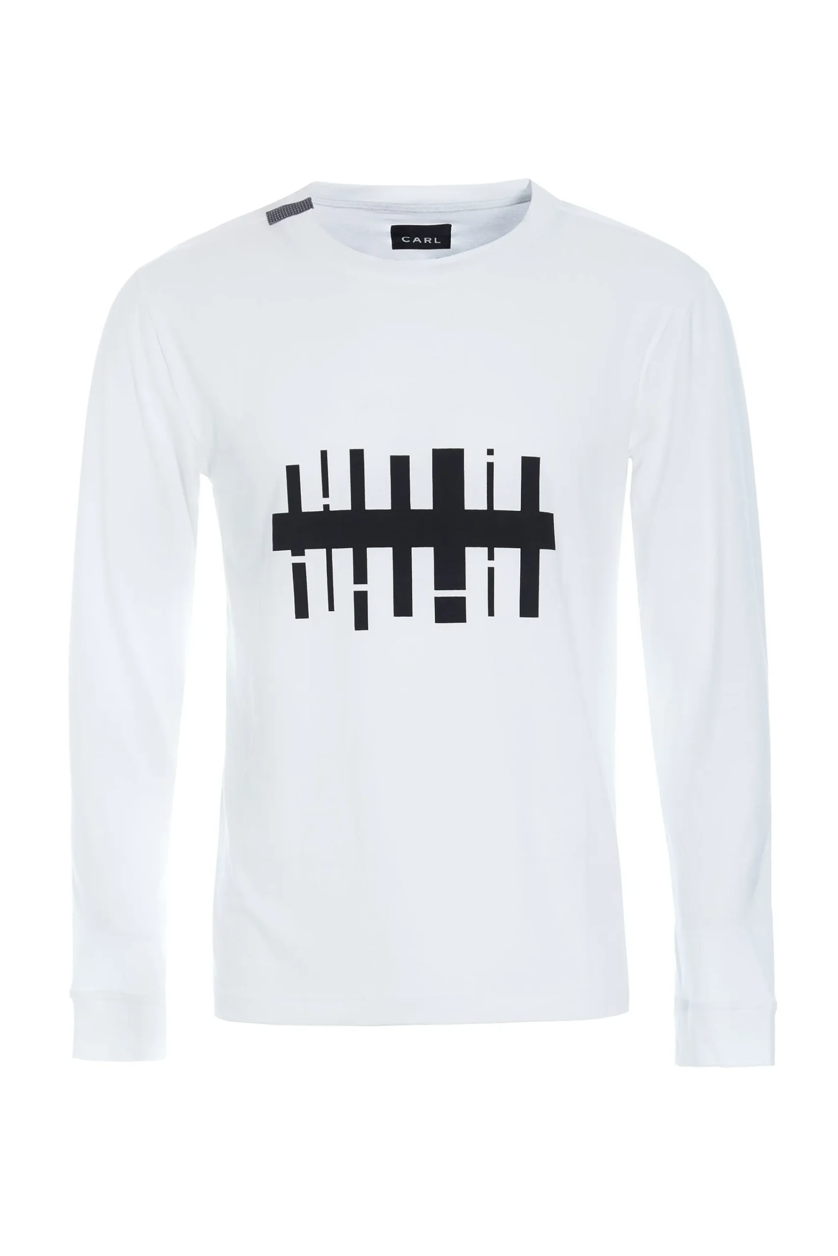 Henriette Steffensen Copenhagen T-SHIRT MIT GRAFIKDRUCK & LANGEN ÄRMELN | 1019CP WHITE Best Sale