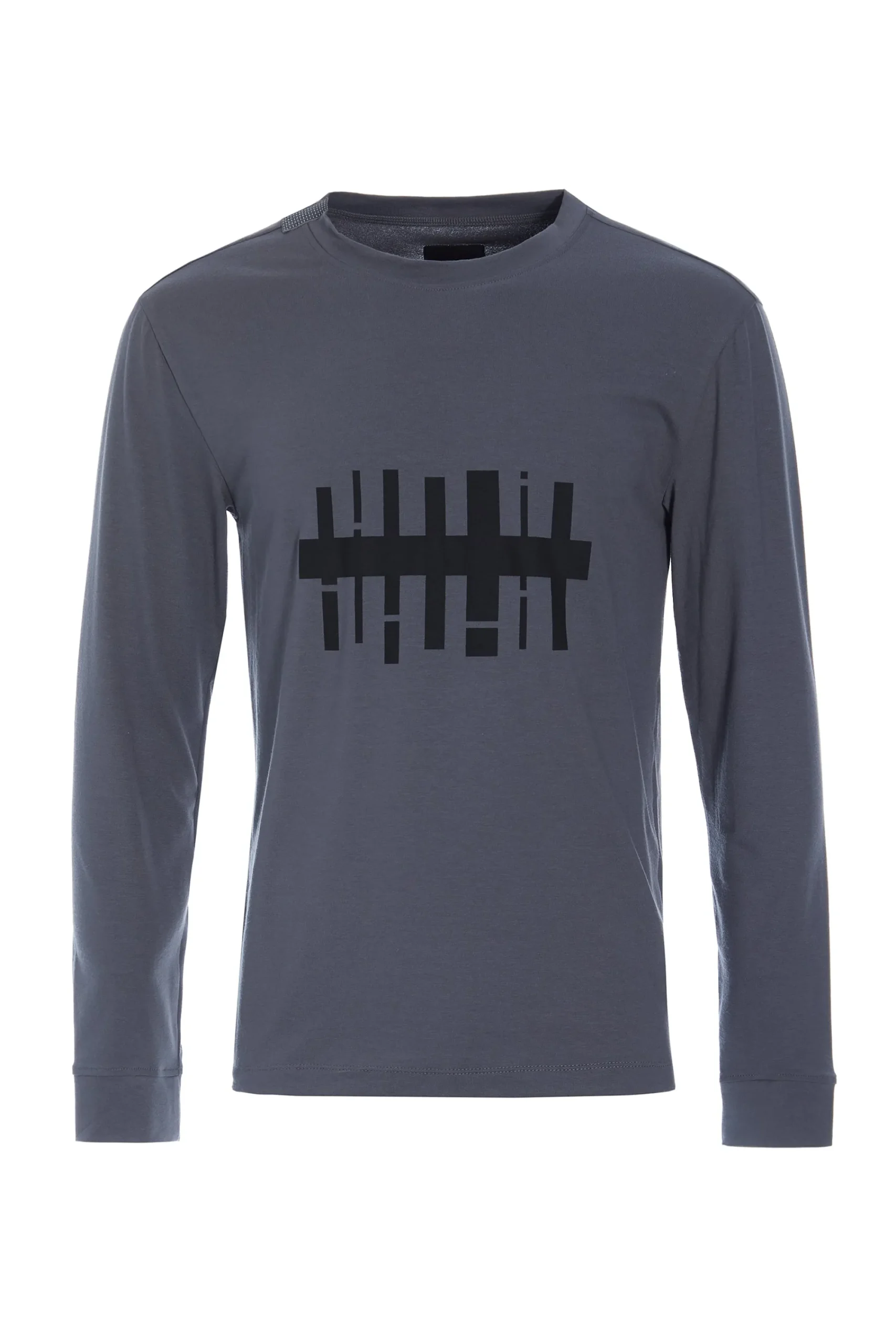 Henriette Steffensen Copenhagen T-SHIRT MIT GRAFIKDRUCK & LANGEN ÄRMELN | 1019CP GREY Hot