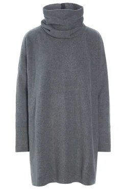 Henriette Steffensen Copenhagen TUNIC MIT HOHEM HALS | 1288 GREY Flash Sale